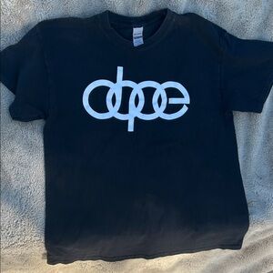 Audi - Dope Logo T-Shirt, Men’s Large, Black Graphic Tee Gildan Heavy Cotton